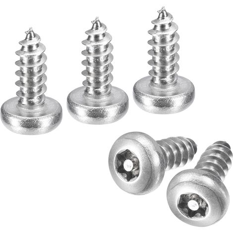 10Pcs 10 X 1/2" Vis de Sécurité Torx Vis Auto-Taraudeuses (1/5)