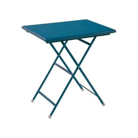 EMU Arc En Ciel Tavolo Rettangolare Pieghevole 70X50 Blu Raggrinzato 7470/C