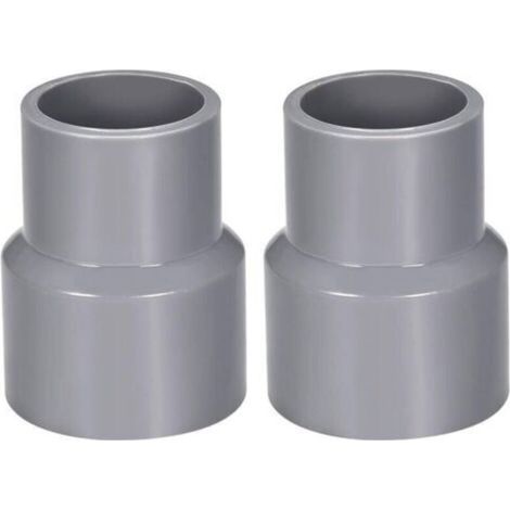 Réducteur tuyau PVC 32mm x 20mm Raccord d'évacuation gris Résistant aux chocs Pour drainage et évacuation Lot de 2 pièces (1/3)