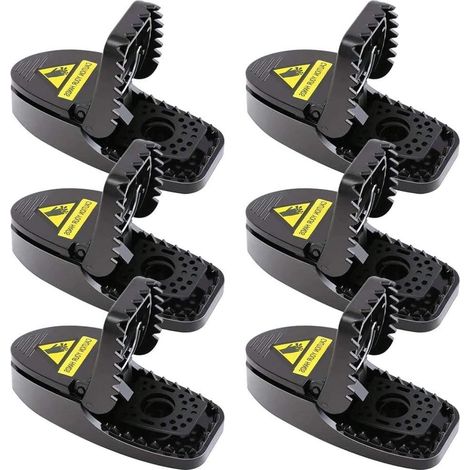 Piège à souris efficace contre les nuisibles, appât naturel toxique, super facile à installer, piège mortel écologique et réutilisable (type trompette), lot de 6 (boîte) (1/3)