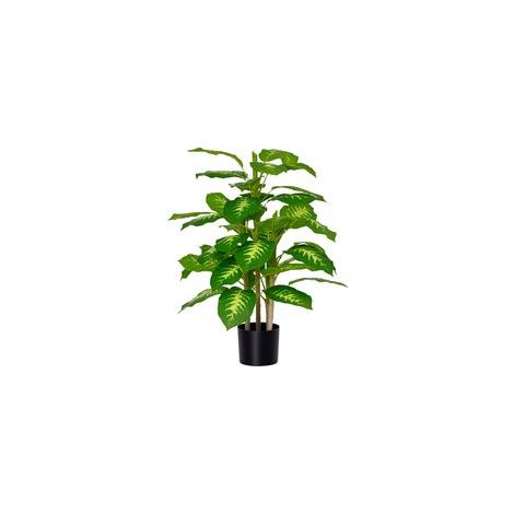 Künstliche Calathea-Pflanze, 95 cm hoch, Zementtopf – für den Innenbereich