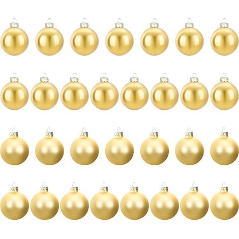 Weihnachtskugelset 30 stk. Gold 6 cm Polystyrol vidaXL (1/5)