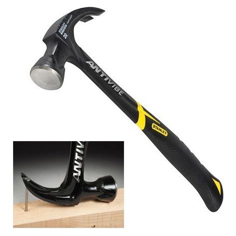 Stanley 1-51-277 FatMax Antivibe Steel Claw Hammer 570g 20oz STA151277