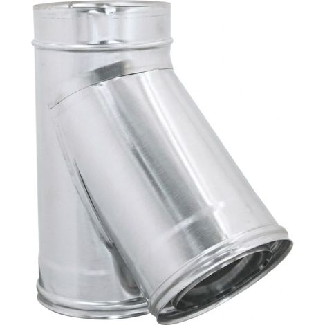 MAKA Braga 135° Canna Fumaria Doppia Parete 50 Inox Ø 80 mm (esterno 180) (1/5)