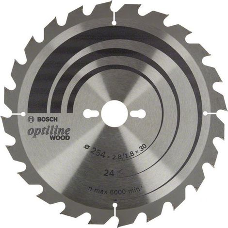 Bosch Kreissägeblatt Optiline Wood, 216 x 30 x 2,8/1,8, Z24 (1/6)