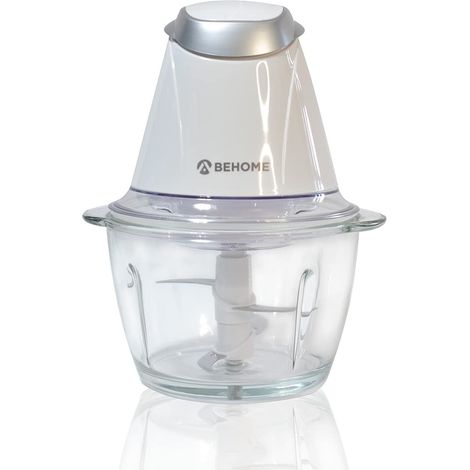 BEHOME Tritatutto Elettrico da Cucina Tritacarne e verdure capacità 1L doppia lama in acciaio 300W per Carne, Verdure, Formaggio, Pesto (1/4)