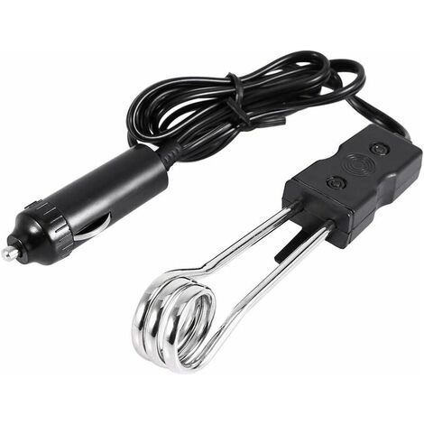 Chauffe-eau électrique à immersion instantanée à économie d'énergie portable chauffage voyage camping pique-nique outil d'eau bouillie pour 12V (1/5)