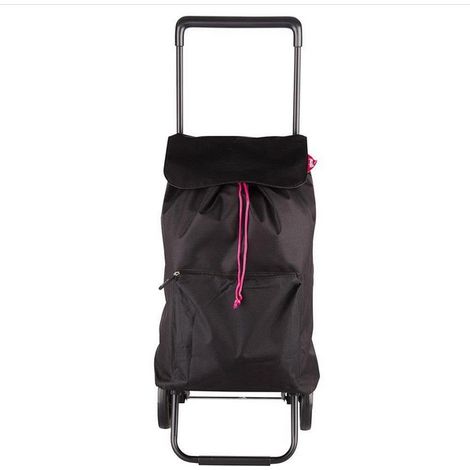 GIMI PORTATA 30KG CAPACITÀ 45LT Argo Carrello Portaspesa Pieghevole 42 Litri Antipioggia con Tasca Frontale colore Nero (1/3)