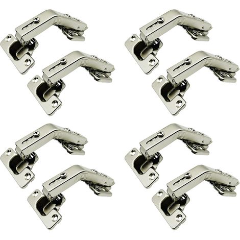135 Grad Clip-on 35mm Eckfalttürscharnier für Küchenschränke, Kleiderschränke und Möbel, Ecktürkombination, 8 Stück (1/5)