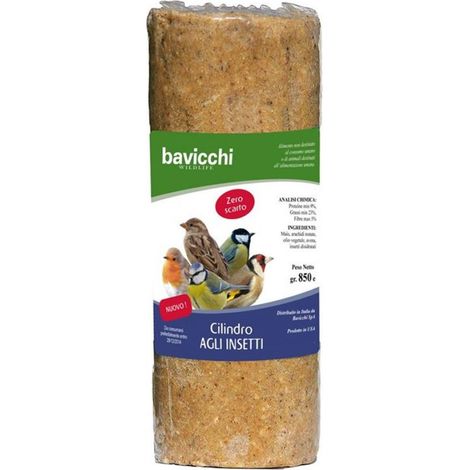 CILINDRO INSETTI PER UCCELLI SELVATICI DA 850G DI BAVICCHI (1/3)