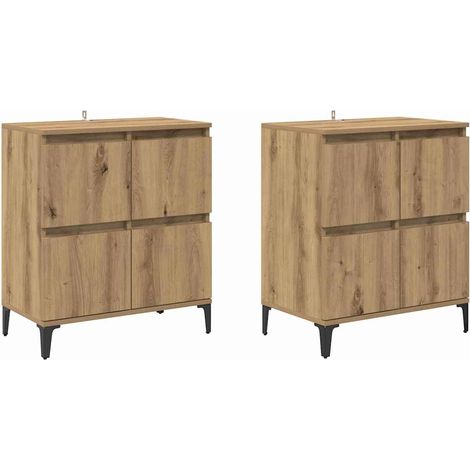 Maison Exclusive - Sideboards 2 pcs Rovere artigianale 60 x 35 x 70 cm