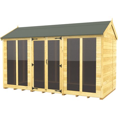 12 x 8 Apex Summer House (Full Height Window)