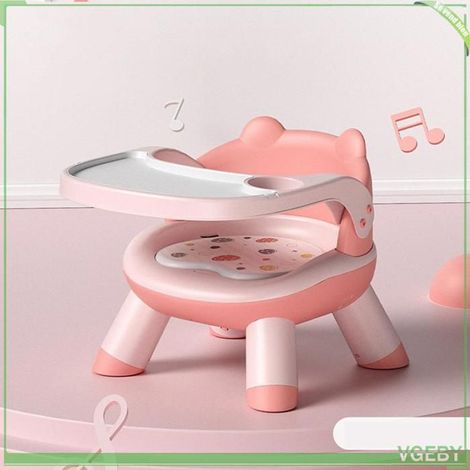 Fafeicy siège d'appoint pour tout-petits Chaises de salle à manger pour enfants, coussin sonore puericulture d'eveil Rose (1/5)