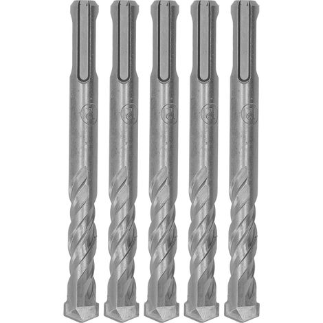 5Pcs Forets Burineurs Carbure Cimenté Spirales 2 Canaux Pour Brique Pierre 110mm 12mm Diamètre Ouvert (1/5)