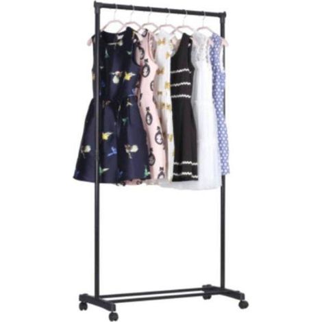 STAND APPENDIABITI CON RUOTE DA TERRA STENDER PORTA ABITI Singolo