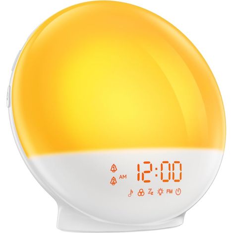Réveil lumineux 10 000 lux avec 4 températures de couleur (1/5)