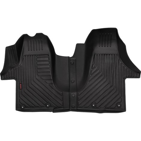 Alfombrillas de goma 3D para Volkswagen Transporter T5 (furgoneta de reparto, 2003-2015) - borde de 5 cm
