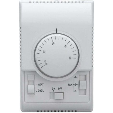 Central Air Conditioning Thermostat, 2 Way ABS Thermostat Switch, Mechanical Control Switch, 110-220V Air Conditioner (1/4)