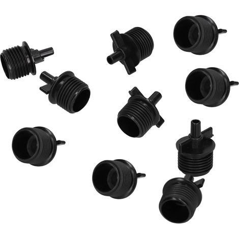 Lot de 50 connecteurs plats mâles 4 points x 6 mm, connecteurs orange pour têtes d'arrosage à atomisation, accessoires pour têtes d'arrosage de jardin (1/5)
