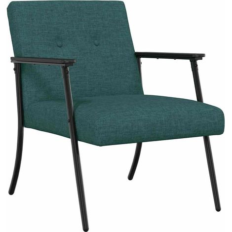 sillón Verde oscuro tela vidaXL