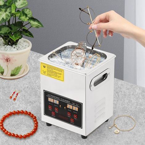 Digital Ultrasonic Cleaning 2L Ultrasonic Cleaner Machine w/ Heater Timer 60W (1/5)