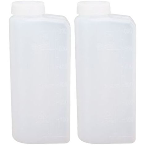 Lot de 2 Bouteilles de Mélange Essence-Huile 600 ml pour Tronçonneuse Scie Électrique Forage- (1/5)
