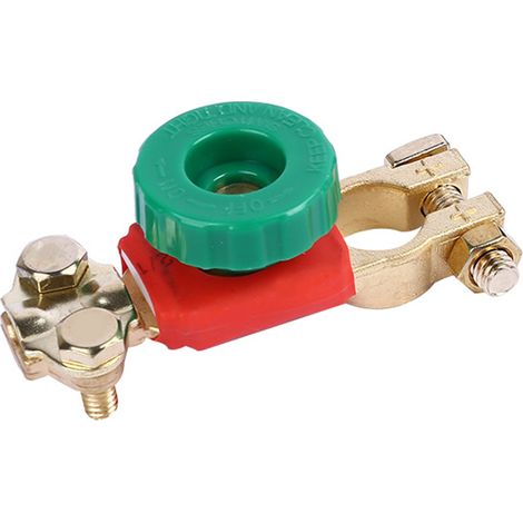 New battery terminals made of pure brass, battery connectors, battery posts, battery terminals made of pure copper, red.