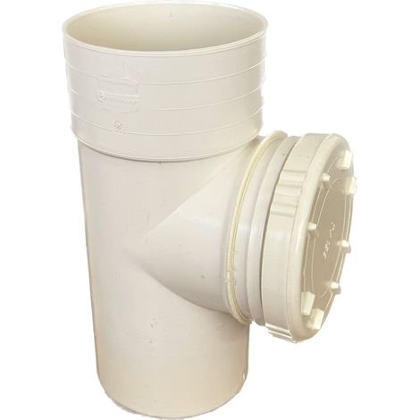 Ispezione lineare in pvc : Colore - Avorio, Diametro - 200 (con tappo Ø200)