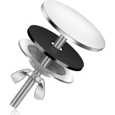 Couvercle Trou Robinet, 5cm Acier Inoxydable Couvercle de Trou de Cuisine Bonne Étanchéité Bouchon de Robinet d'Évier de Trou de Robinet d'Évier pour la Prévention des Fuites-Argent (1/4)