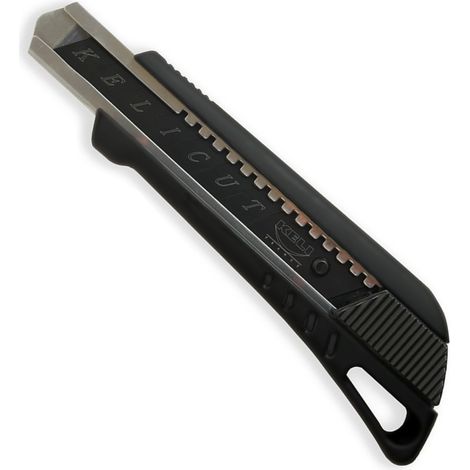 KELI - Cutter 25mm Gomme Noir + LAMES BLACK BLADE SK2 - Durée de vie 3 fois supérieure