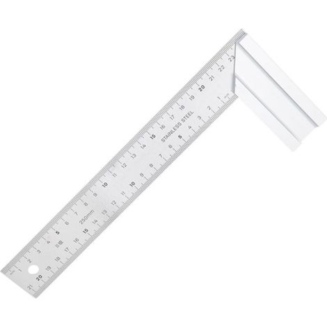 255mm Stainless Steel Carpentry Square Double Sided Scale L Shape Ruler