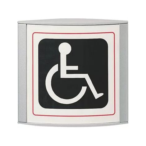 Signalisation d'intérieur - gamme Pilot Bezault - Argent - pose en applique - L 150 x H 150 mm