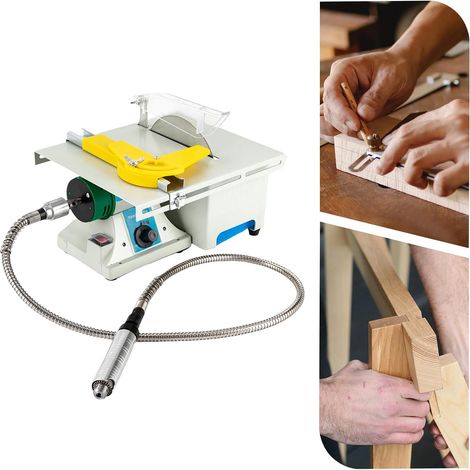5-in-1 Poliermaschine Set für Schmuck Edelstein Stein 750W Elektrische Tischpolierer Poliermaschine, Präzisions Tischsäge Schleifgeräten zum Polieren/Schneiden/Polieren/Schleifen und Schnitzen