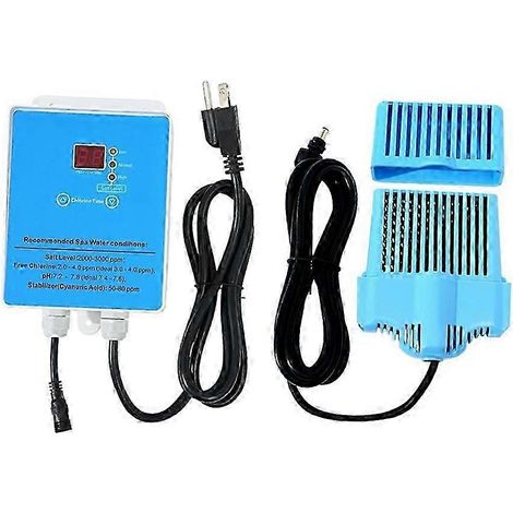 Compatible avec le kit adaptateur pour système au sel de piscine et spa modèle B0DZNK9NR6, d'une capacité maximale de 2000 gallons (7570 litres). Prise américaine. (1/5)