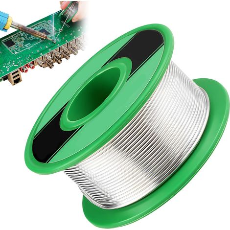1 Bobine Fil De Soudure, 1mm Diamètre, Sn99.3% Cu0.7% Composition, Flux Colophane Intégré, Pour Électronique Et Bricolage (1/5)