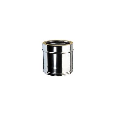 Tubo coibentato da 25 cm, acciaio inox dm 80 mm