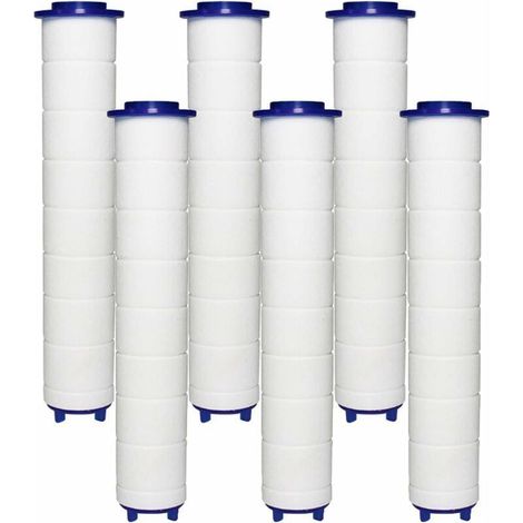 FILTER Pommeau Douche 6 Filtres en Coton PP, Élément Filtrant en Coton PP pour Douchette et Filtre Ionique, pour Pommeau Douche Pluie (1/5)