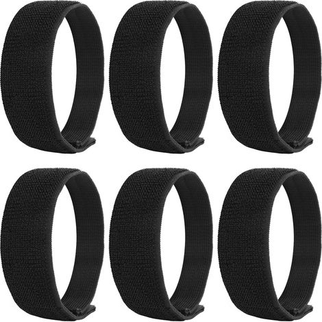 6 Pièces Serre Pantalon Velo,Noir Boot Blousers Bandes Élastiques pour Pêche,À Vélo Pince À Pantalon pour Jogging et Randonnée,Élastique Bracelet pour Protection de la Sécurité,Chasse (1/5)