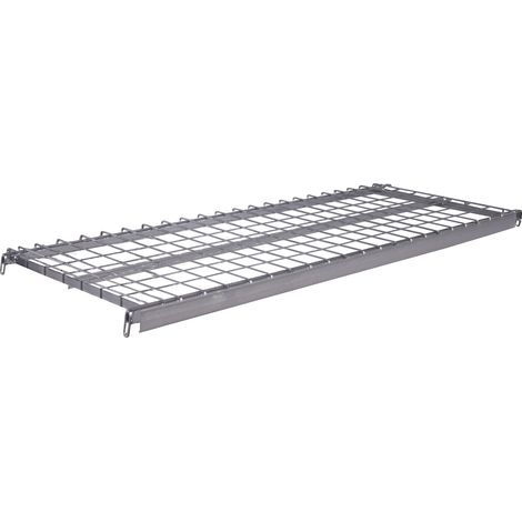 VARIOfit Etagenboden aus Drahtgitter mit Scannerleiste für Kommissionierwagen 1675x615mm