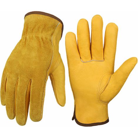 Filiyano-Gants de sécurité en cuir pour hommes, gants de jardinage, gants de levage, gants de construction KLB (1/5)