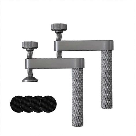 Lot de 2 pièces Bench Dog Clamp avec antidérapant tampon 19mm pour Woodworking outil (1/5)
