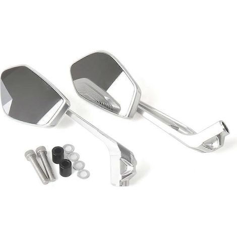 Universal-Motorrad-Rückspiegel, Silber