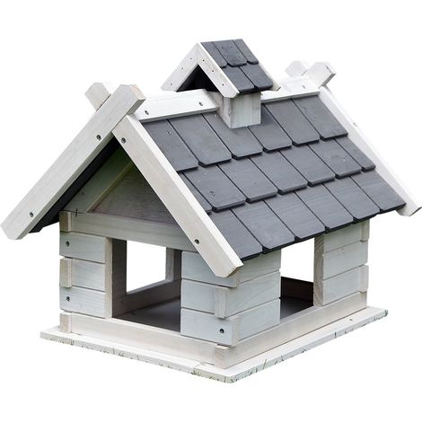 Mangiatoia per uccelli Melko XXL White Birdhouse Birdhouse Birdhouse Villa Birdhouse Stazione di alimentazione (1/5)