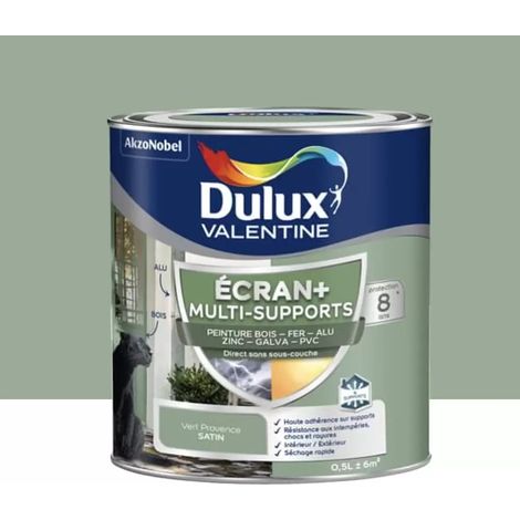 Peinture DULUX VALENTINE Ecran+ Multi-supports Vert provence 0,5 L (1/4)