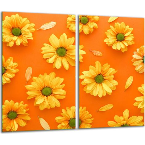 Tagliere in vetro 2x 30x52 fiori (1/5)
