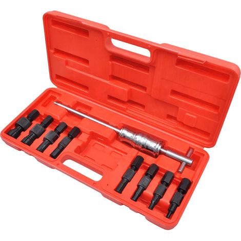 vidaXL Set de herramientas tirador de rodamientos de agujero ciego 9 piezas (1/3)