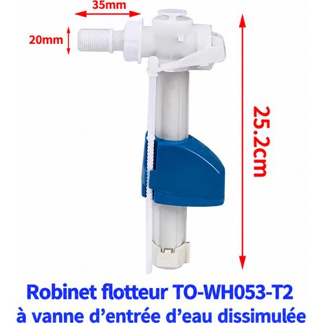 Adapté à TO-WH053-T2 robinet d'arrivée d'eau encastré 1/2 pouce, mécanisme réservoir WC plastique, 1 × 1 × 1 cm, 500 g – Livraison gratuite