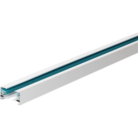 Rail 1M pour spot monophasé Blanc