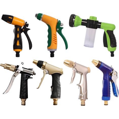 Pistola ad acqua a getto diretto ad alta pressione con lancia schiuma – per tubo da giardino