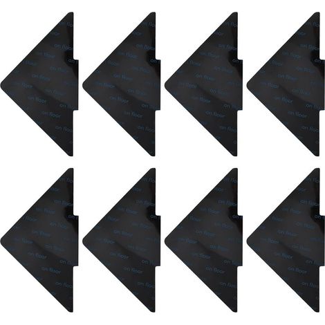 8 Pièces Anti Derapant Tapis Coins De Tapis Antidérapant Autoadhésifs Anti à Friser Et Antidérapant Réutilisables Antidérapant Tapis Anti-Dérapant Tapis Auto-Adhésif-10 10cm Triangle (N (1/5)